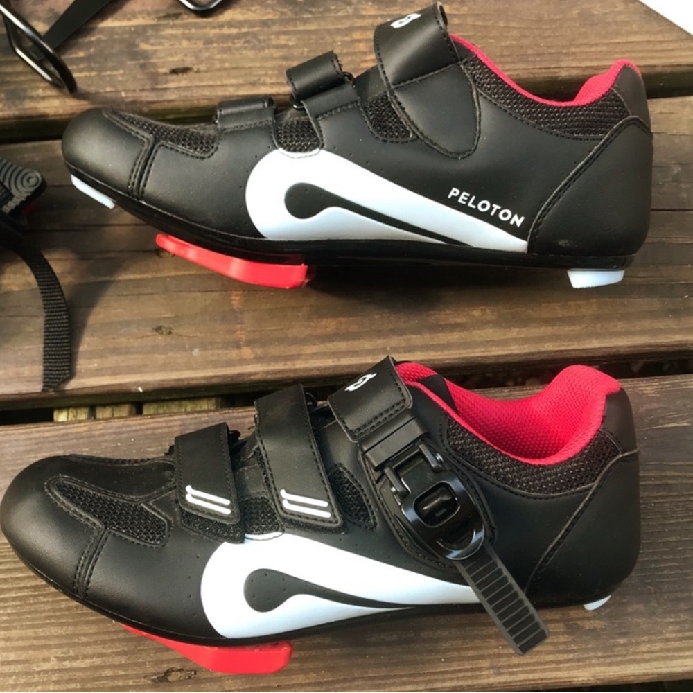 Peloton Black and red Cycling Shoes